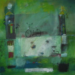 2007.02 Fahrrad und Schlittschuh